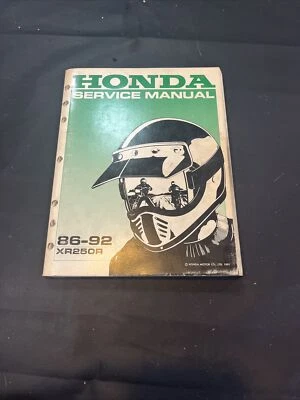 Manual de servicio Honda XR250R 86-92 original #61KT106 Foto 1 de 4