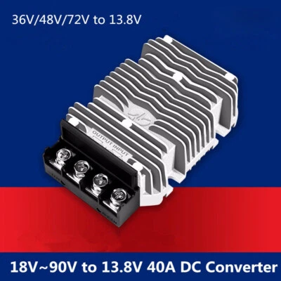 WG-72S13R840 36V/48V/72V to 13.8V 40A 552W Bucker Vehicle Power Module 18V~90V - Image 1 of 4