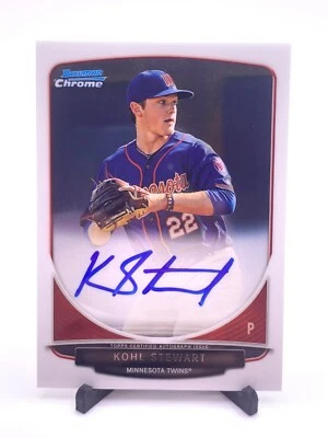 Bowman Draft Picks 2013 béisbol cromado automático Kohl Stewart #BCA-KS Twins Foto 1 de 4