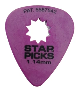 Everly Star Pick Standard 1.14mm Thick Guitar Pick Purple Shape 351 - Picture 1 of 5