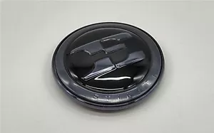 Front Hood Black Chrome E Logo Emblem OEM Badge For 2018~2023 Kia Stinger - Picture 1 of 2