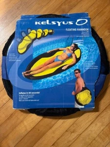 NEW Kelsyus Floating Hammock Inflatable Pool Lounger Raft + Carrying case - Picture 1 of 4