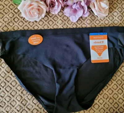 Bikini WARNERS CLOUD 9 Stay Put Comfort de microfibra RV8101P negro ~ XL/8 nuevo con etiquetas Foto 1 de 4