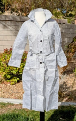 Abrigo Chaqueta Japonesa Pequeña Empacable Plegable Lunares Nylon Clima/Lluvia Foto 1 de 4