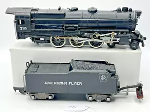 Gilbert American Flyer S Gauge #315 Pacific Locomotive & Tender 1952 Only Runs - Picture 1 of 23