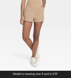Women's Shorts High Rise 2.5 Inch JoyLab Size S Sand Color - Picture 1 of 2