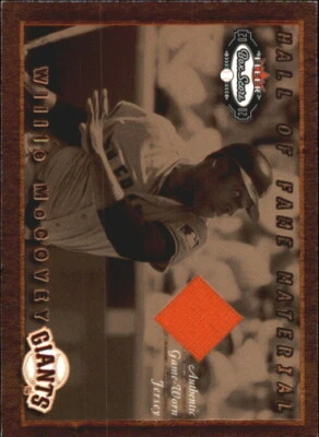 A1679- 2002 Fleer Box Score Hall of Fame Material #9 Willie McCovey Jersey NM-MT - Image 1 of 2