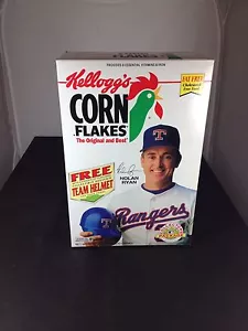 1991 Nolan Ryan Texas Rangers MLB Empty Kellogg's 18 OZ Cereal, One Owner MINT - Bild 1 von 6