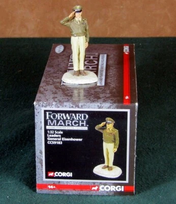 CORGI "FORWARD MARCH LEADERS" GENERAL EISENHOWER LTD ED 1:32 HAND-PAINTED FIGURE - Image 1 of 4