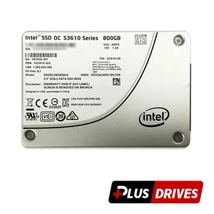 800GB SATA SSD SSDSC2BX800G4 Intel 2.5 Enterprise SSD Drive 6Gbps DC S3610 - Afbeelding 1 van 4