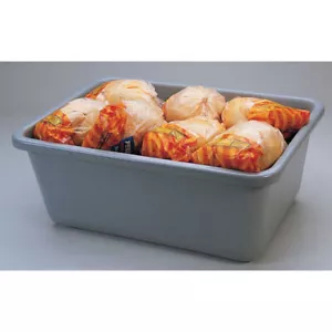Plastic Tub Grey Plastic Large- 25"L x 19"W x 14"D - Picture 1 of 3
