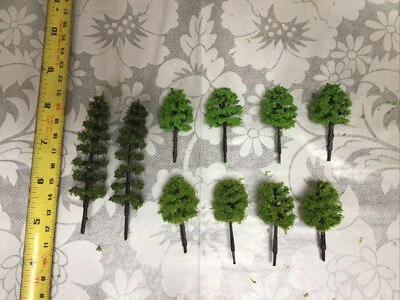 Z Scale   Set Of 10 Trees , Forest, Foliage, Scenery, Multiple Styles Key4 - Image 1 of 4