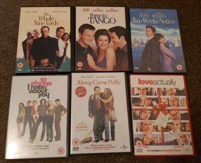 Ladies Rom Com DVDs 6 DVDs  Love Actually, Three To Tango, Whole Nine Yards - Image 1 of 4