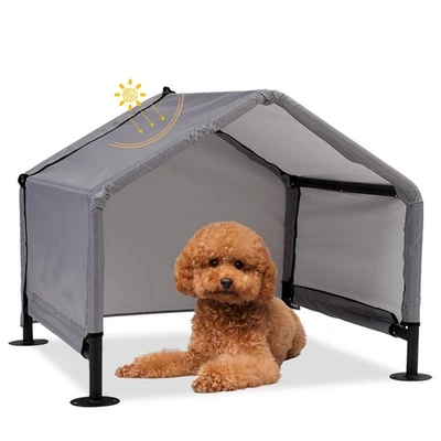 Tienda Exterior Refugio Sombra Perros para Perros Pequeños Medianos, Impermeable Protección Solar... Foto 1 de 4