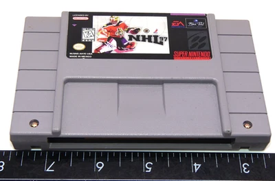 NHL 97 Super Nintendo SNES Game Cartridge Hockey Tested 1997 1996 EA - Image 1 of 4
