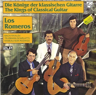Los Romeros VIVALDI TELEMANN BACH RAMEAU RODRIGO BRETON Philips 6747428+ 2LP HB1 - Imagem 1 de 3