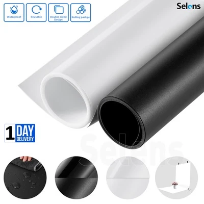 Selens Photo Backdrop Paper PVC Pure White Product Background Photography Studio - Image 1 of 4
