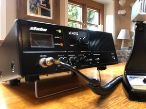 STABO XF 4012 -TESTÉ- avec station d'accueil Optimike microphone sur pied sans fil CB radio - Photo 1/24