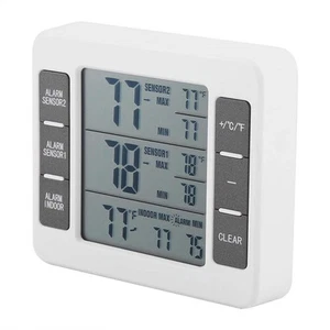 Therometer-Refrigerator Thermometer Digital Freezer Thermometer with 2PCS Sen... - Picture 1 of 9