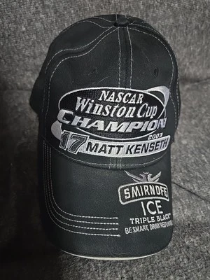Matt Kenseth #17 Nascar Winston Cup Champion 2003 Hat Smirnoff Ice Roush Racing Foto 1 de 4