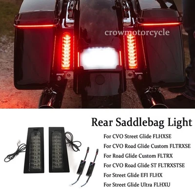 Luz de giro de freno de llenado de alforja para CVO Road Glide ST FLTRXSTSE 2024 2025 Foto 1 de 4