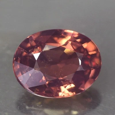 1.03CT RAVISHING AA UNHEATED UNTREATED OVAL ORANGE PINK SAPPHIRE NATURAL - Image 1 of 3
