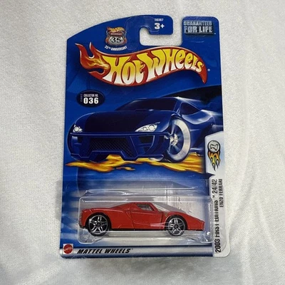 Hot Wheels ENZO FERRARI #036  2003 First Editions Red HW31 - Image 1 of 4