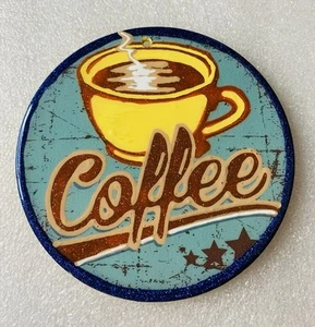 I Love Coffee handbemalter Weihnachtsschmuck aus Holz - Bild 1 von 2