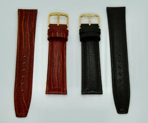 Uhrenarmband Teju Prägung echt Leder 18mm passend zB Maurice Lacroix Strap