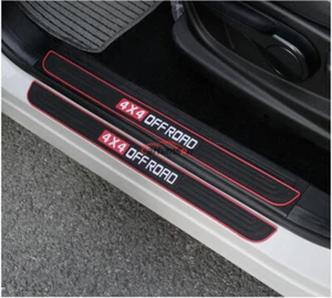 Car Accessories 4X4 Rubber Door Sill Protector Scuff Plate Guard Auto Sticker - Picture 1 of 12