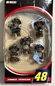 JIMMIE JOHNSON NASCAR PIT CREW BEARS MINI ORNAMENTI - Foto 1 di 2