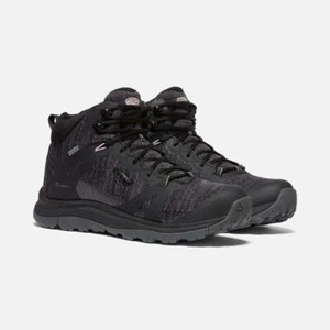 Keen Terradora II Mid Waterproof Hiking Boot Womens Size US 9.5 Black Magnet - Picture 1 of 8
