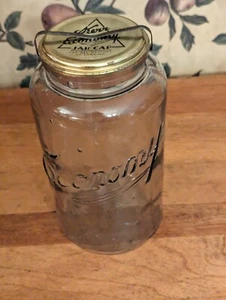 1- ANTIKE WIRTSCHAFTSMARKE (KERR) 1/2 GALLONE GLASDECKEL, KLEMME - Bild 1 von 8