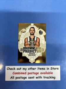 2019 Select Brownlow Predictor Brodie Grundy Collingwood #113 - Picture 1 of 2