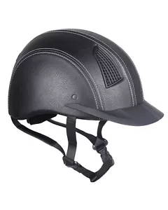 QHP Reithelm Spartan 53-54 cm schwarz, Sturz Helm Reitkappe Kinderreithelm, neu - Bild 1 von 4