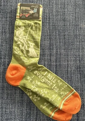 Calcetines de pesca Blue Q para hombre y perro “Yo también odio a todos” talla 7-12 Foto 1 de 4