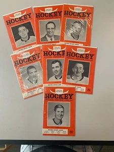 1961-62 Portland Buckaroos Hockey Program Lot of 7 Free Shipping - Bild 1 von 3
