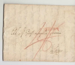 1824 HANDELSBRIEF VERONA-TASCHE/Trentino+48 Kr.STEUER+ROT VERONA-i765 - Bild 1 von 1