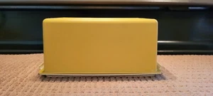 Vintage Tupperware Butter Cheese Dish Keeper Harvest Gold 638 Base 636 1/4lb - Picture 1 of 11