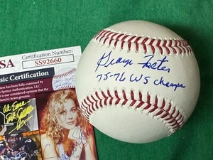 GEORGE FOSTER signiert beschriftet Major League Baseball Cincinnati Reds JSA COA - Bild 1 von 1