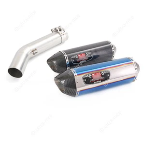 For Suzuki GSXR 600 750 2006 2007 Exhaust Tips Mid Link Pipe Muffler Tip 420mm - Picture 1 of 11