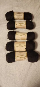 Vintage Sears Renee sport 2 strati filato marrone 100% acrilico lotto di 5 rotoli - Foto 1 di 3