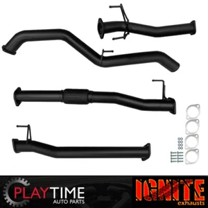 3 Inch DPF Back Exhaust For Isuzu D-Max Dmax Exhaust '16-'20 3L Pipe Only Black - Picture 1 of 7