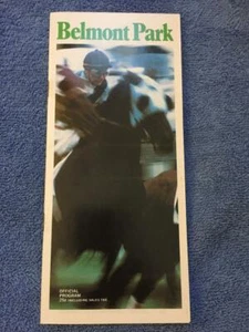 MINT SECRETARIAT 1973 BELMONT STAKES PROGRAM TRIPLE CROWN - Picture 1 of 7
