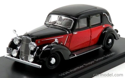 ESVAL 1/43 1938 HUMBER SUPER SNIPE 2 WINDOW SALOON BLACK OVER RED EMEU43004B - Image 1 of 4