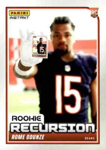 2024 Panini Instant ROME ODUNZE RC - NFL Rookie Recursion #'d 1/501 Bears - Picture 1 of 3
