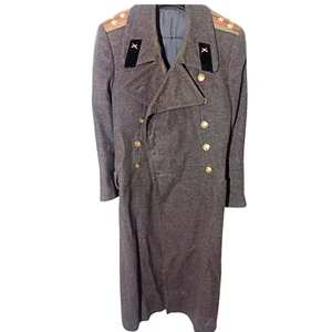 Vintage Colonel Officer Military Daily Winter Coat Soviet Russian Army Uniform - Picture 1 of 18