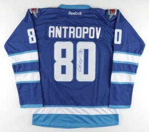 Nik Antropov Signed Winnpeg Jets Reebok NHL Style Jersey (JSA COA) - Picture 1 of 6