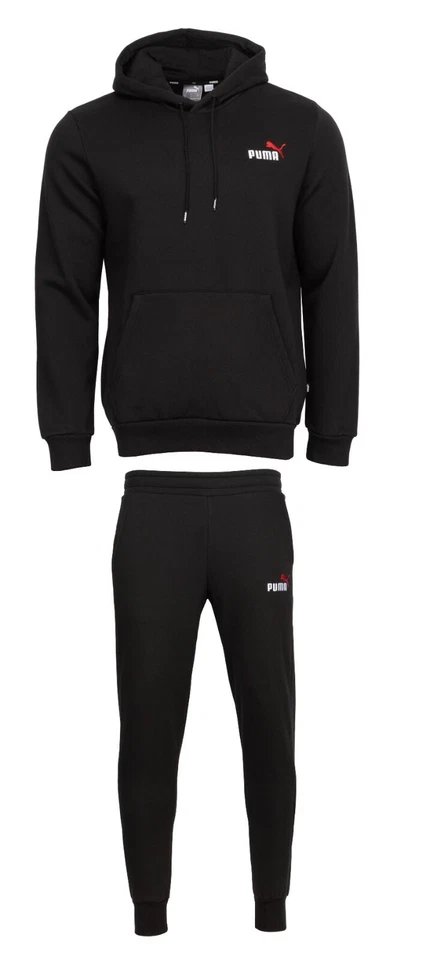 Sudadera con capucha con logotipo bordado esencial de PUMA PARA HOMBRE + Pantalones a juego Chándales  Foto 1 de 1