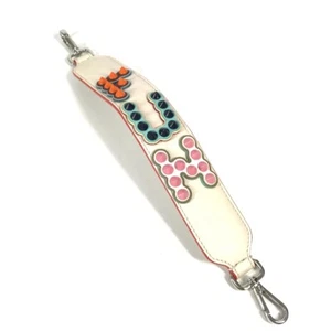 FENDI Studded FUN logo Strap you Handle strap Shoulder strap Leather Multicolore - Bild 1 von 13